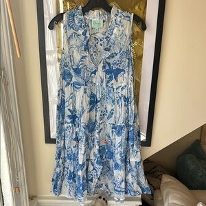 Lilly Pulitzer Blue Floral Dress